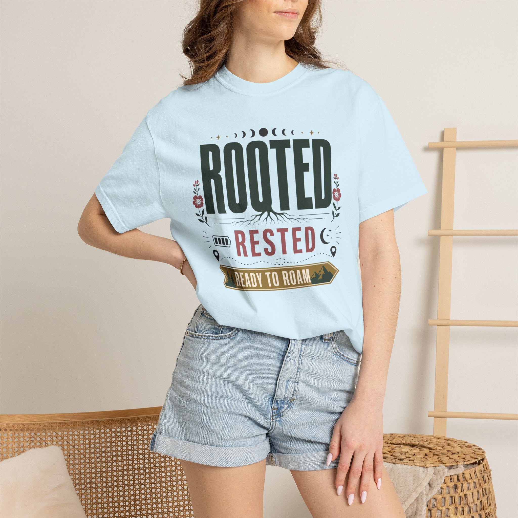 Rooted Rested Ready To Roam - T-Shirt