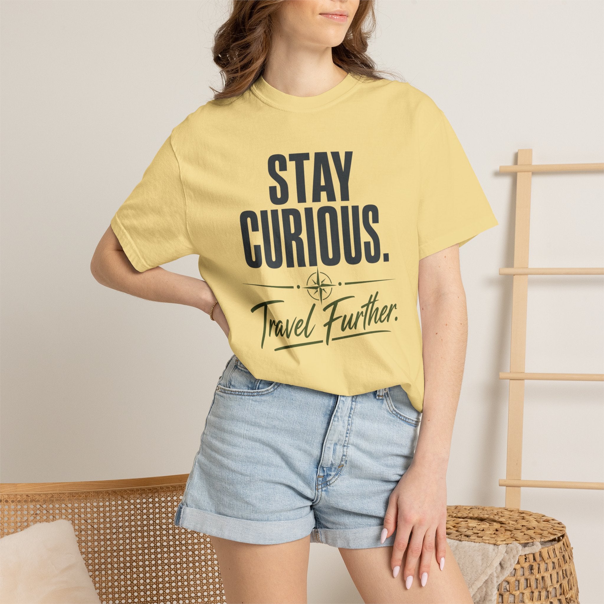 Stay Curious Travel Further - T-Shirt