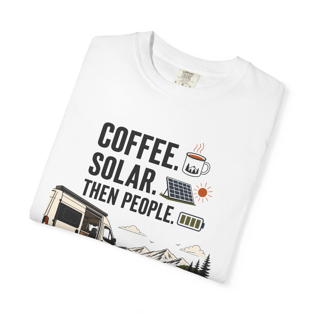Coffee Solar Then People - T-Shirt