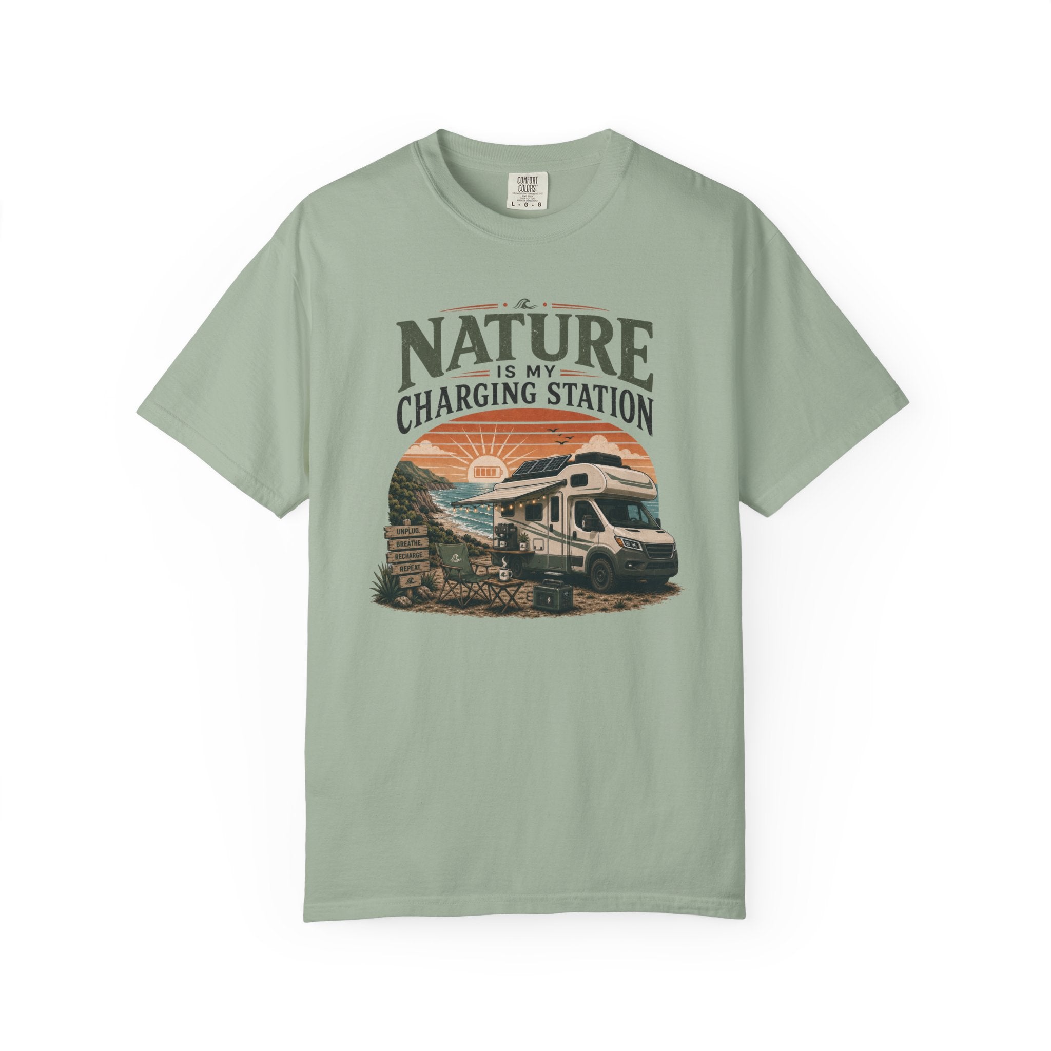 Nature Is My Charging Station - T-Shirt