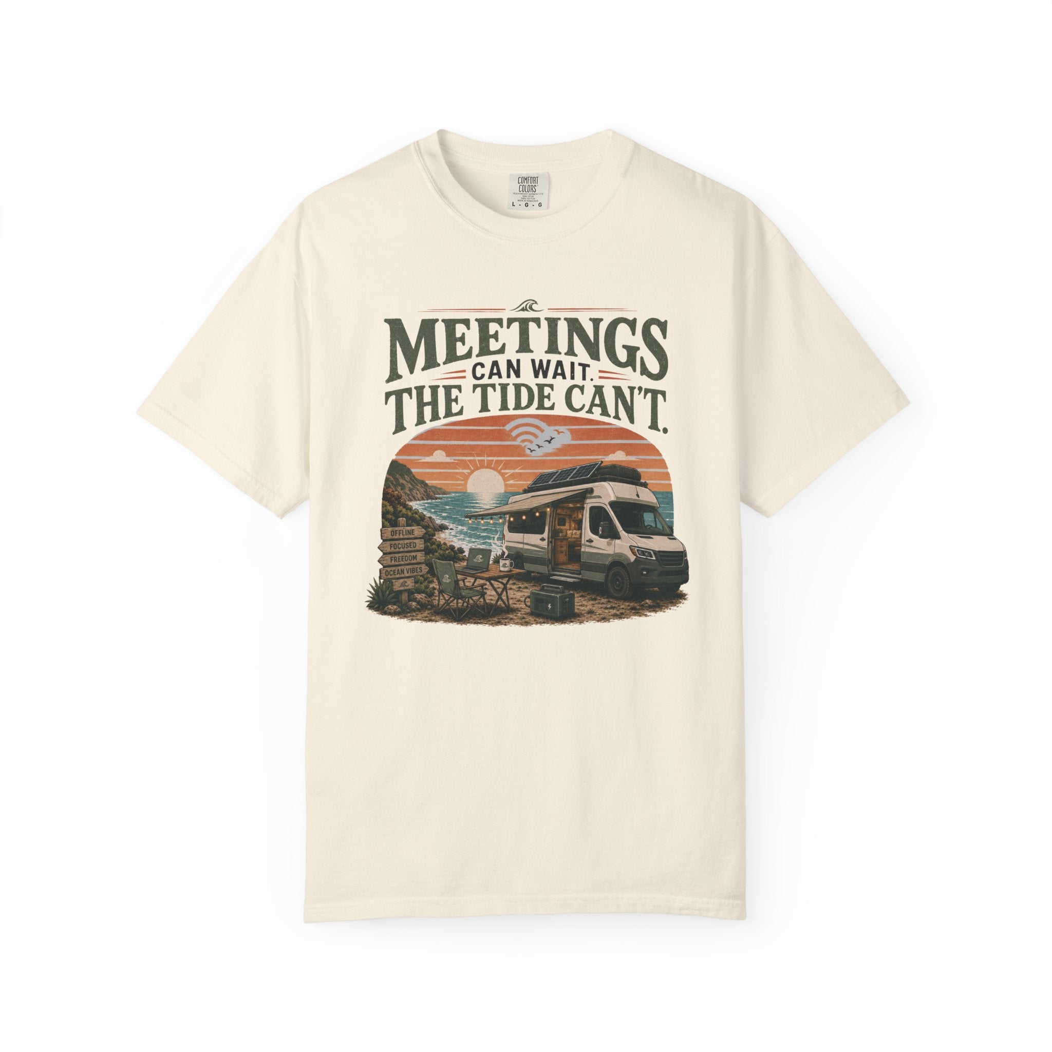 Meetings Can Wait The Tide Can't - T-Shirt