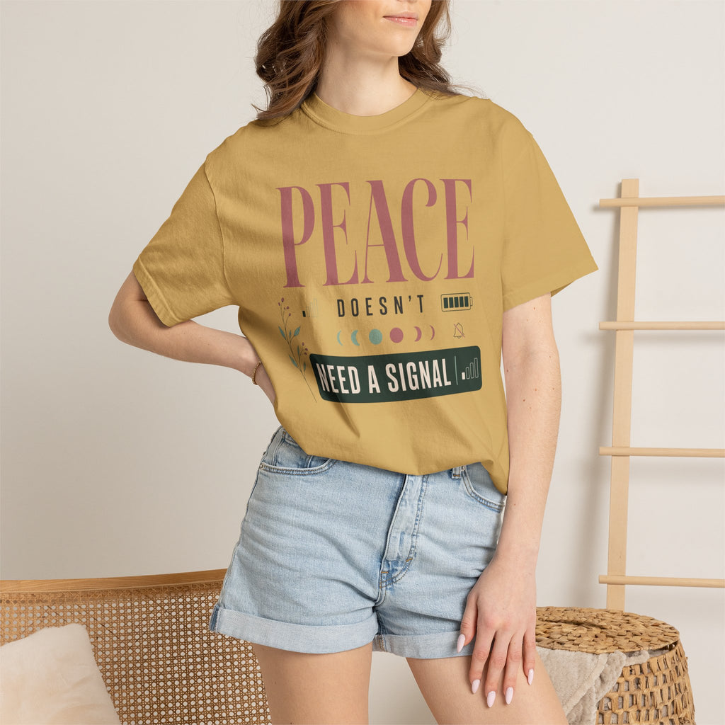Peace Doesnt Need A Signal - T-Shirt