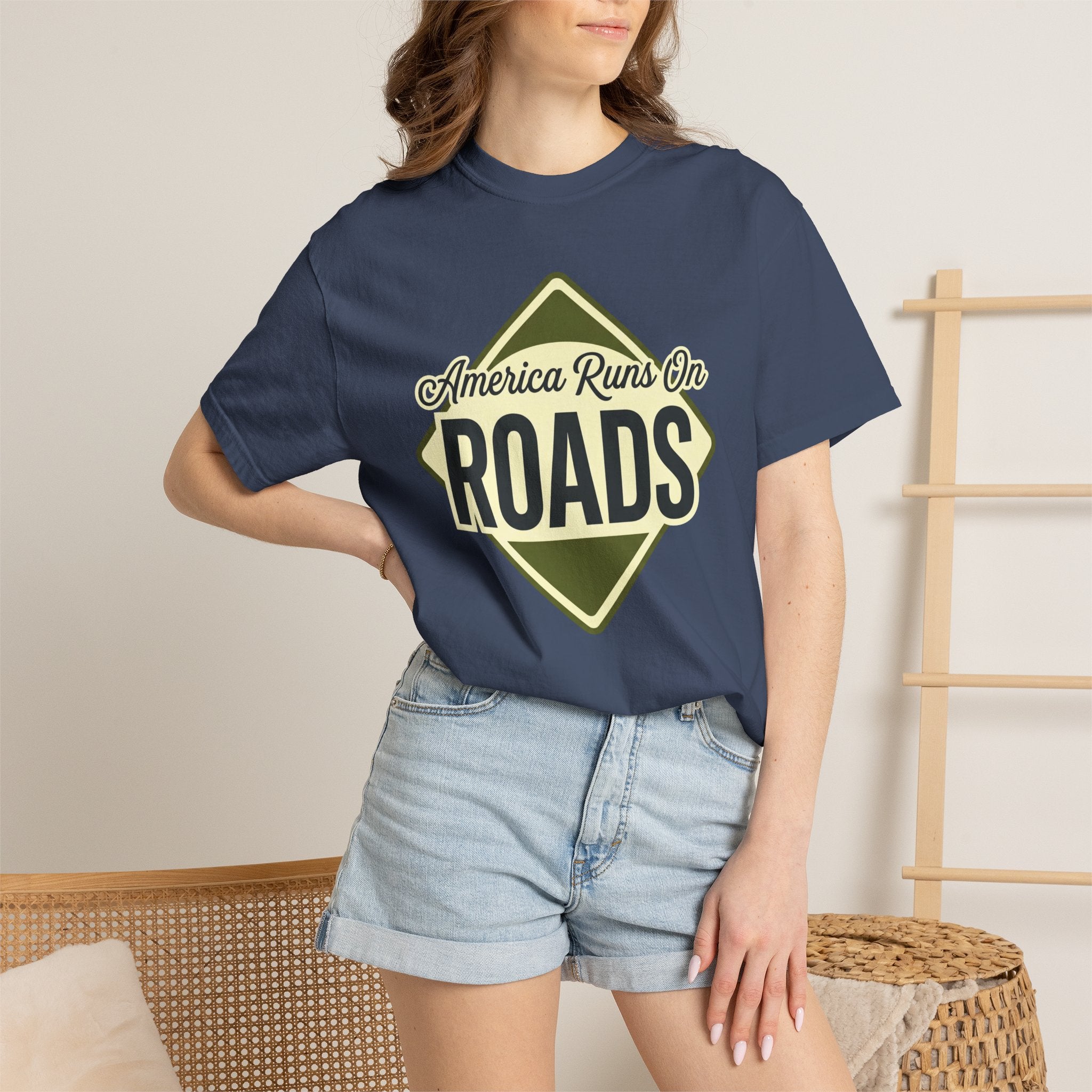 America runs On Roads - T-Shirt