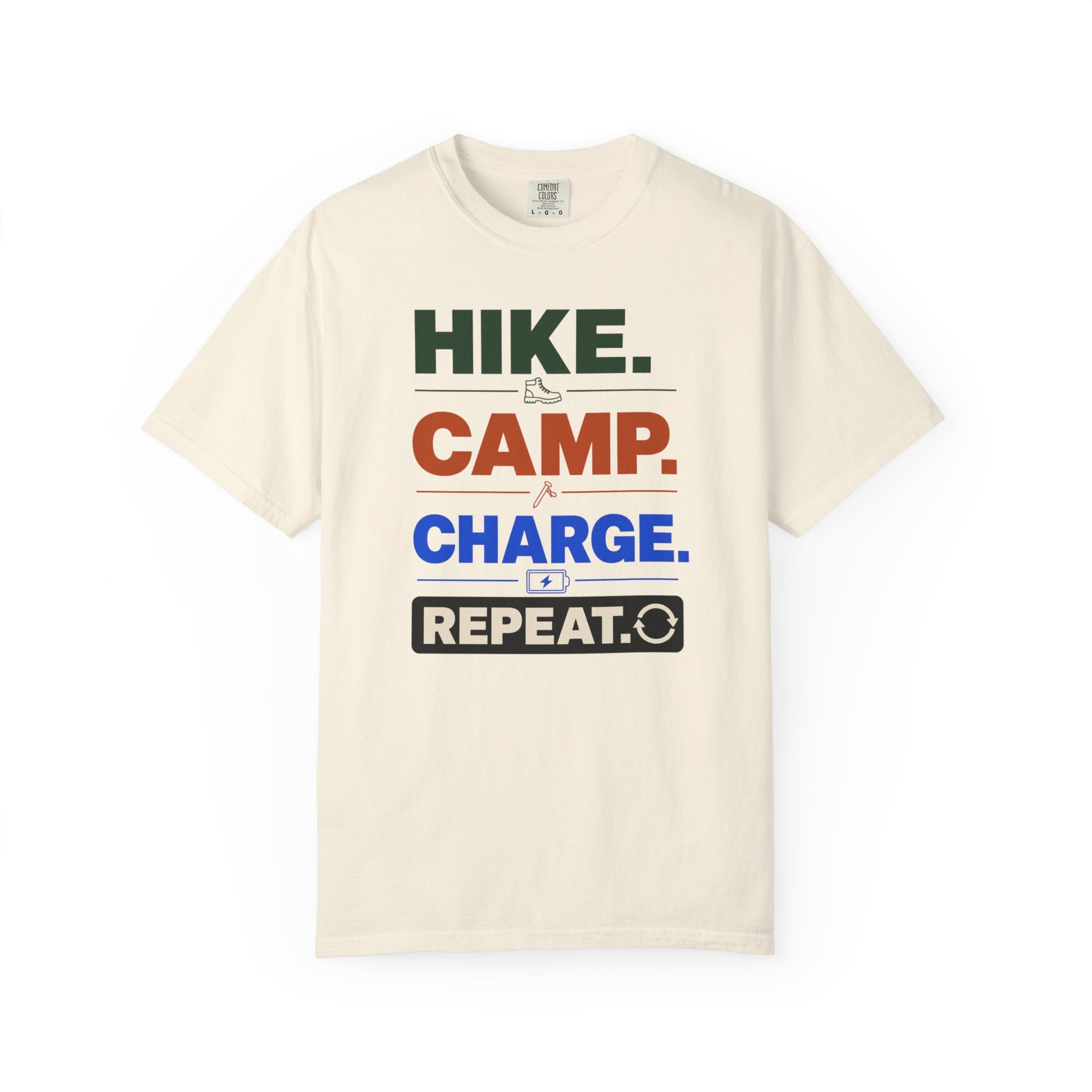 Hike Camp Charge Repeat - T-Shirt
