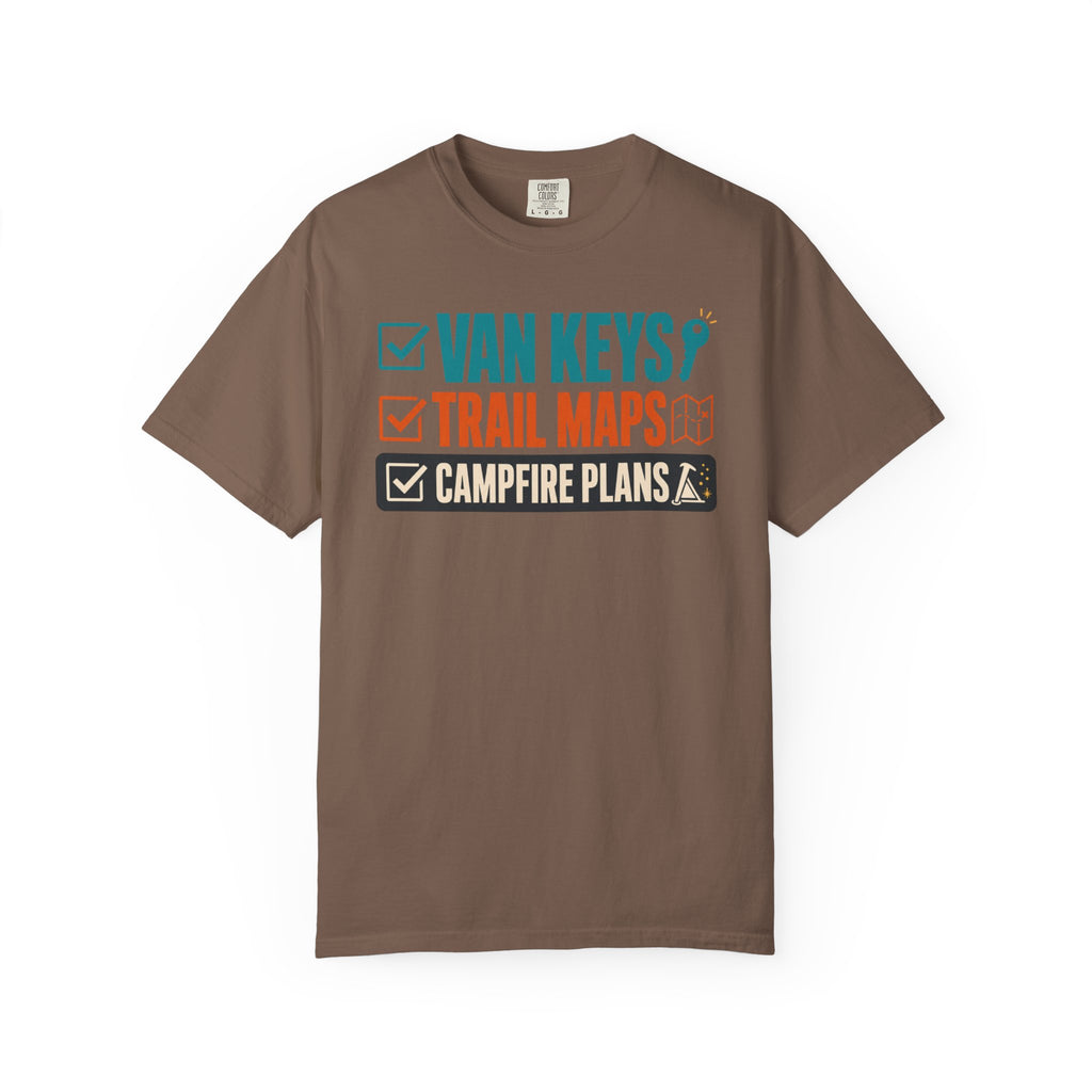 Van Keys Trail Maps Campfire Plans - T-Shirt