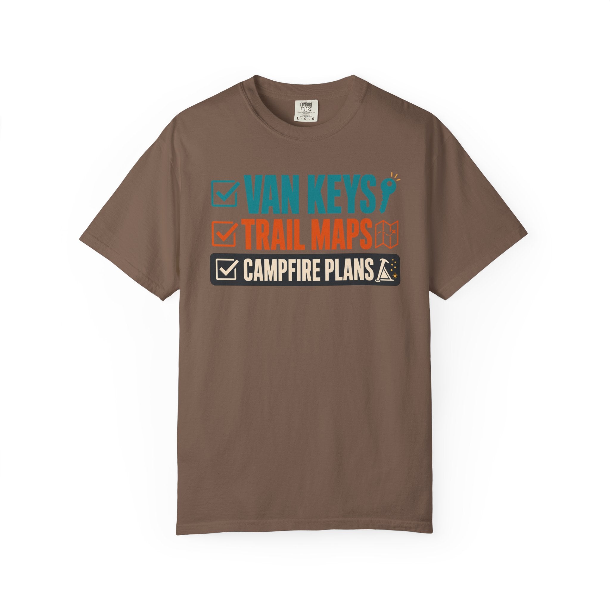Van Keys Trail Maps Campfire Plans - T-Shirt