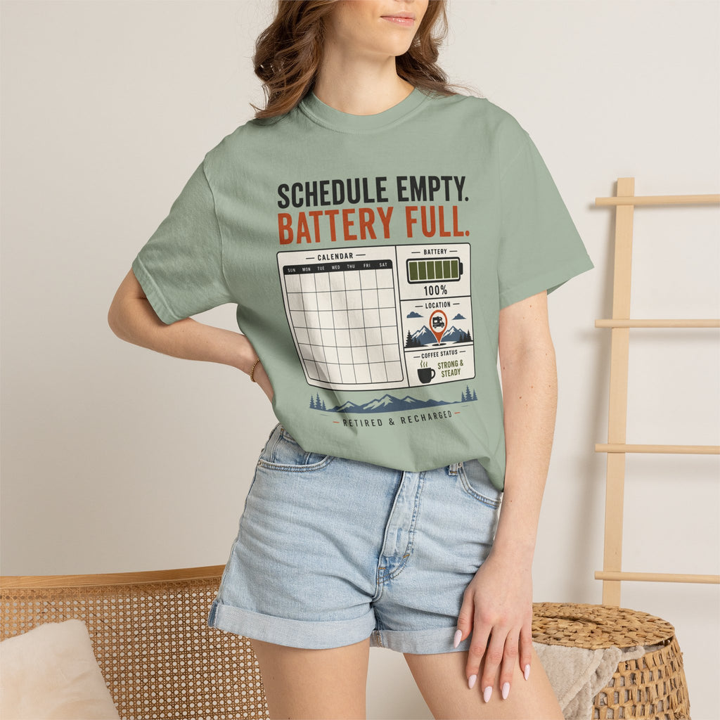 Schedule Empty Battery Full - T-Shirt