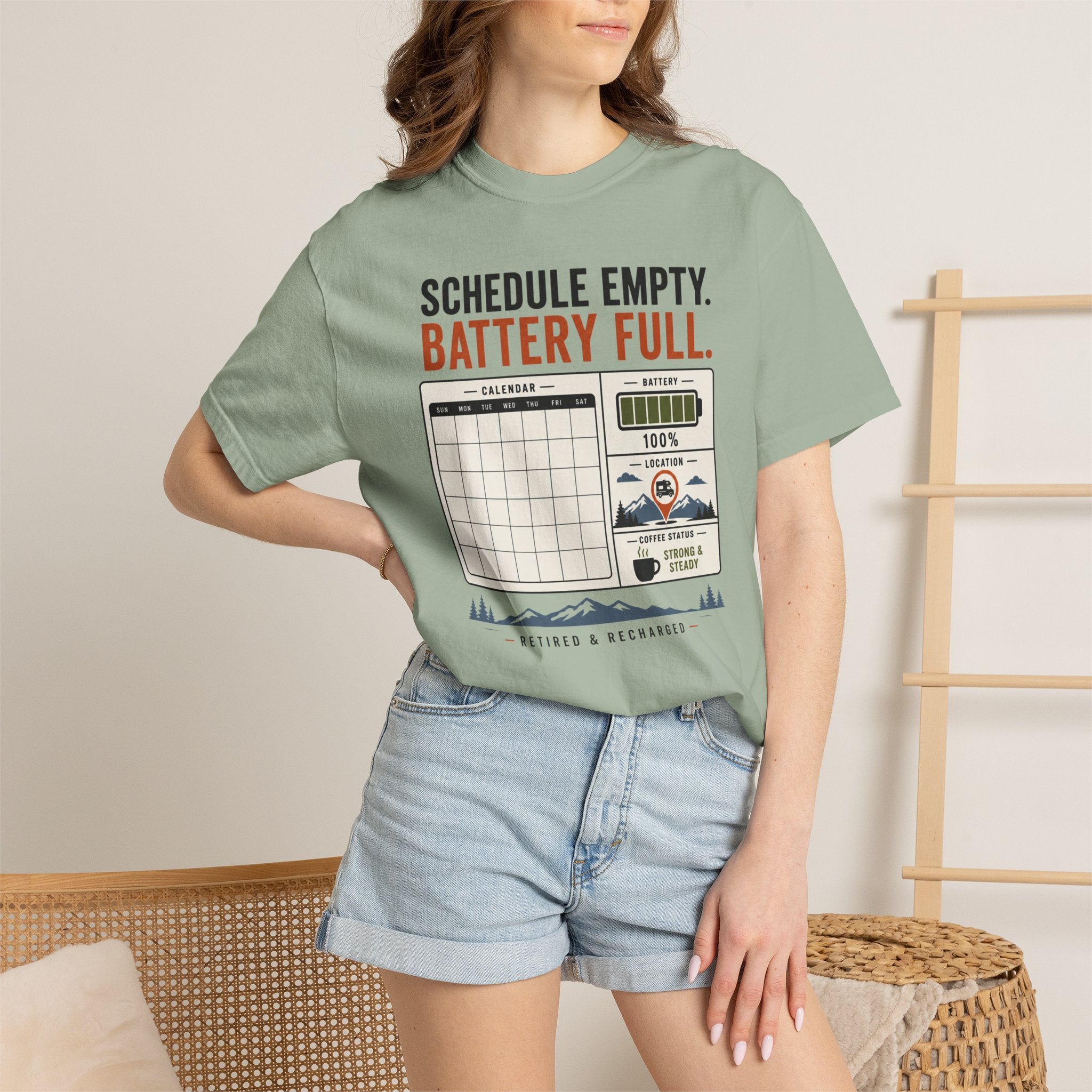 Schedule Empty Battery Full - T-Shirt