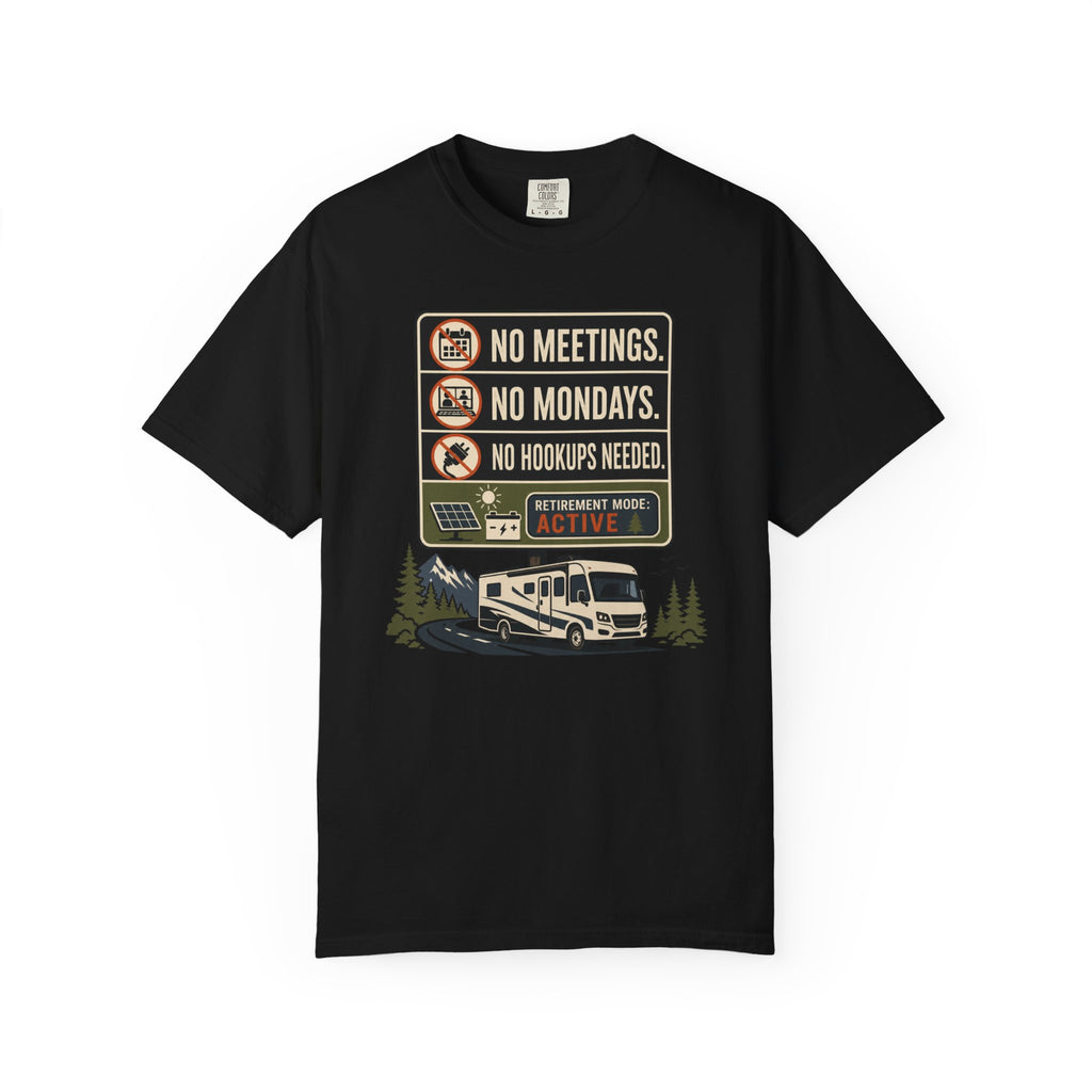 No Meetings No Mondays No Hookups Needed - T-Shirt