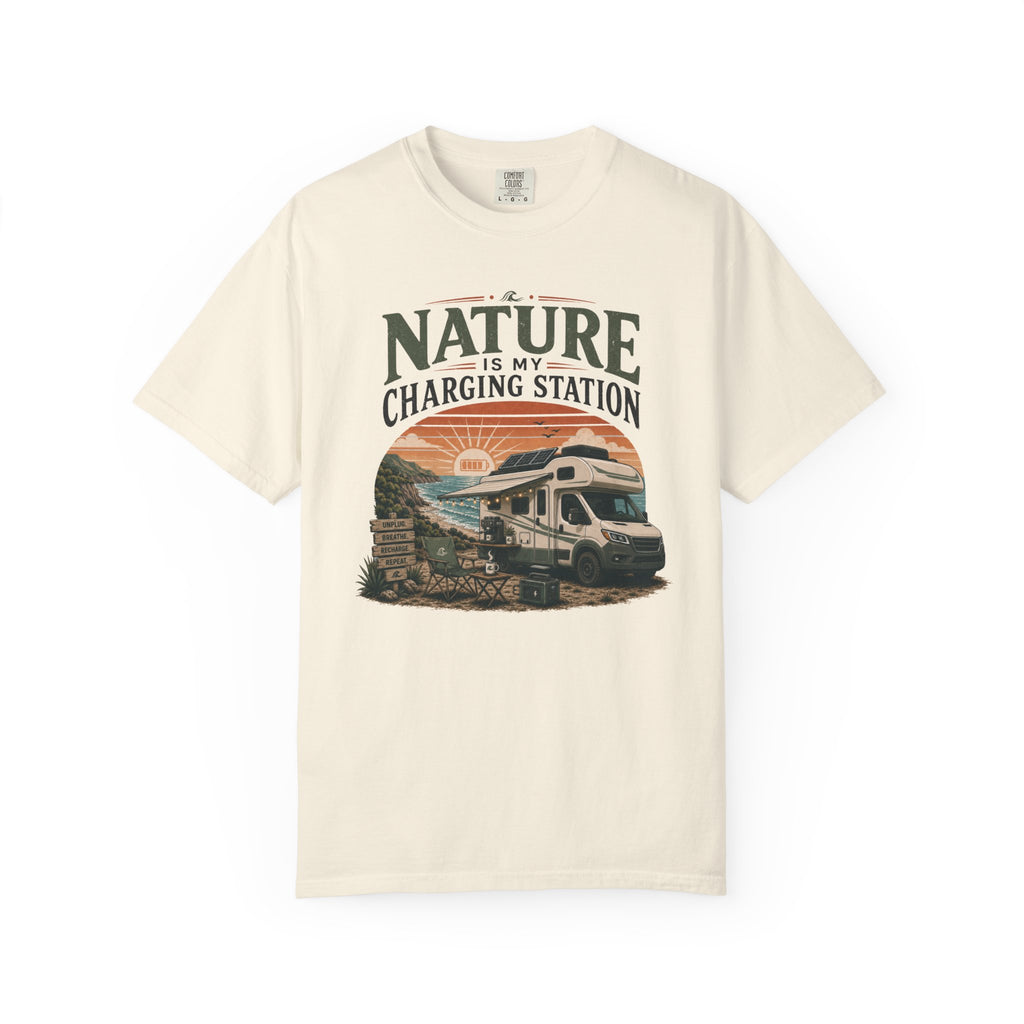 Nature Is My Charging Station - T-Shirt
