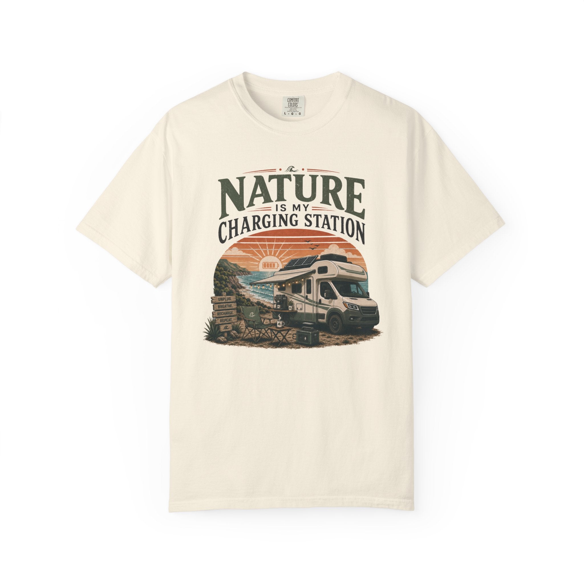 Nature Is My Charging Station - T-Shirt