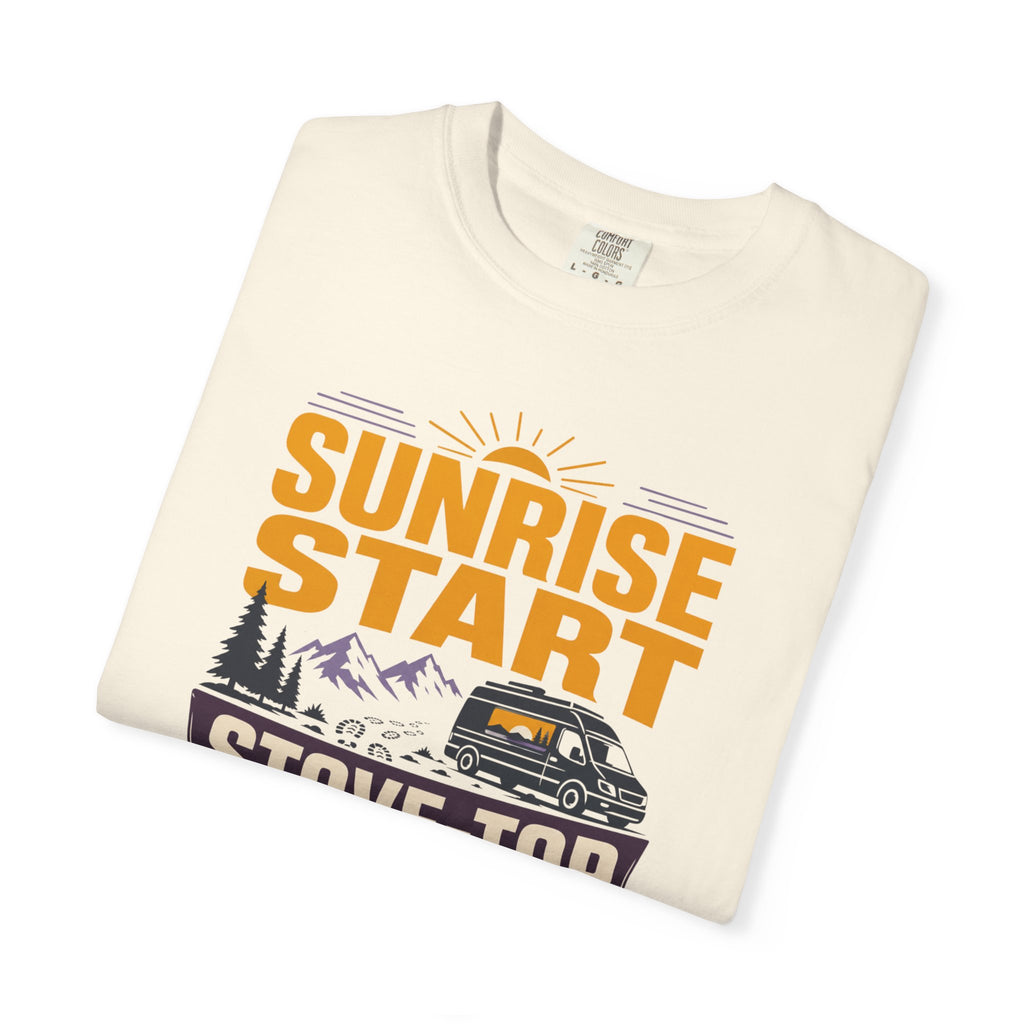 Sunrise Start Stove Top Finish - T-Shirt