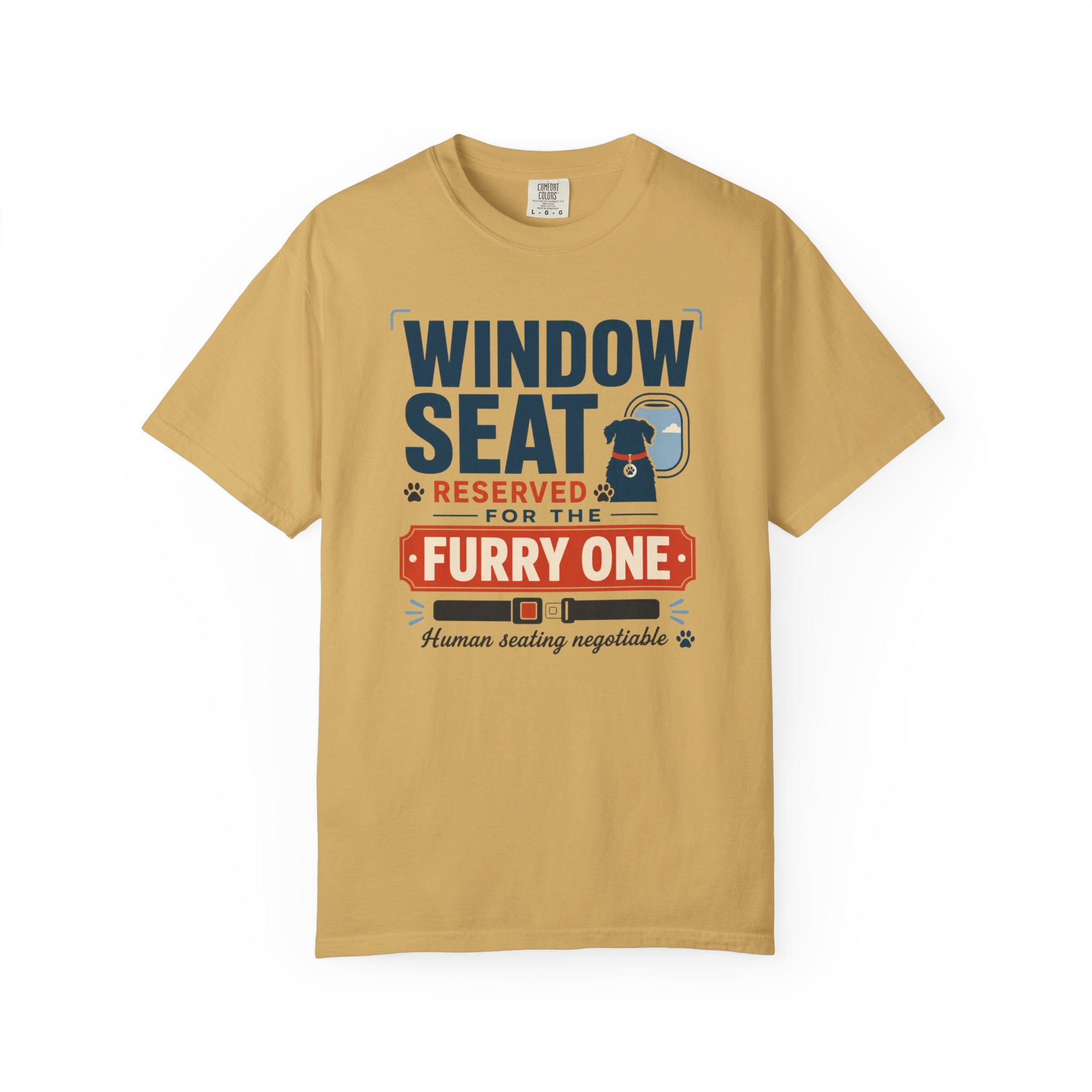 Window Seat Reserved For The Furry One - T-Shirt