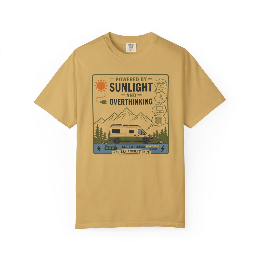 Powered By Sunlight And Overthinking - T-Shirt