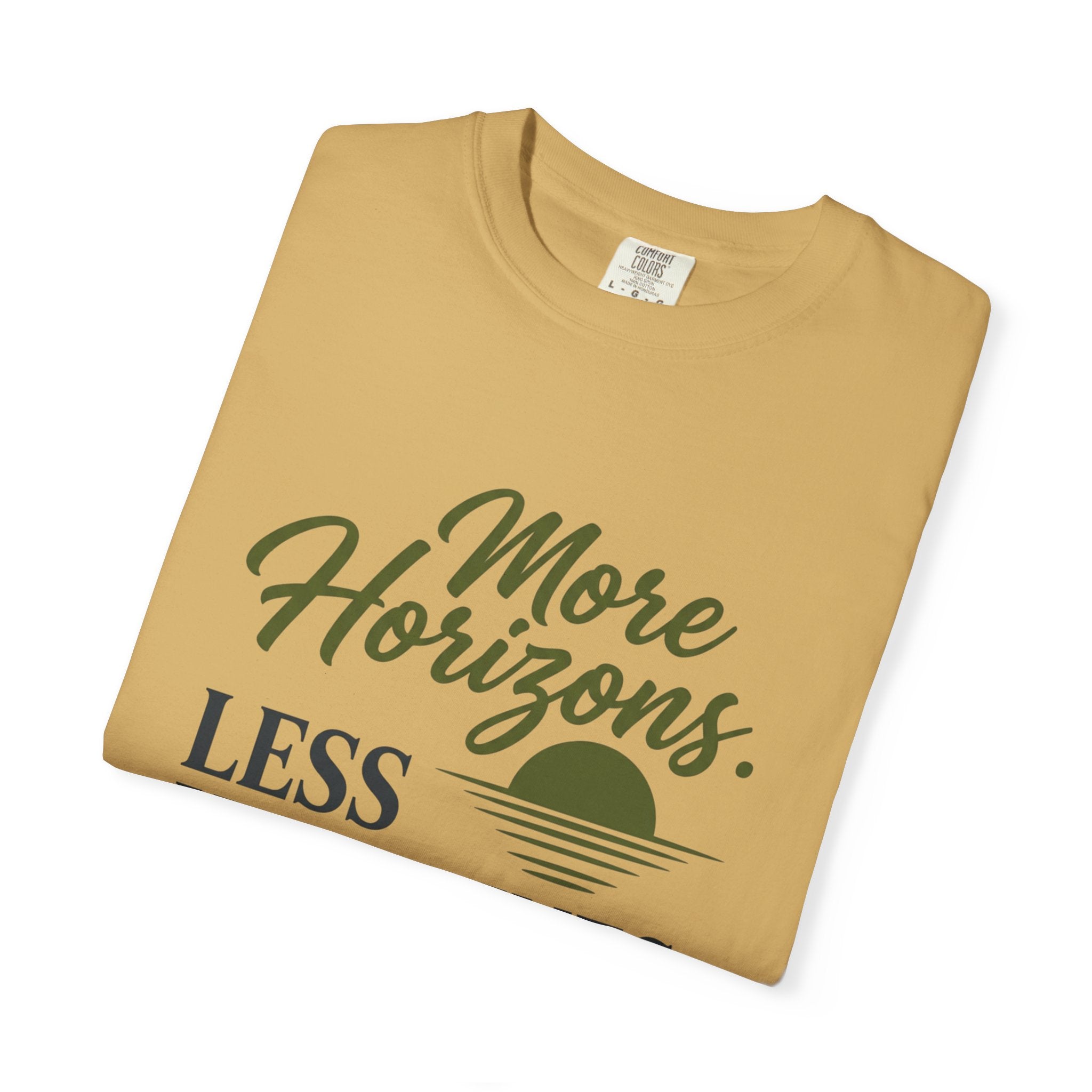 More Horizons Less Headlines - T-Shirt
