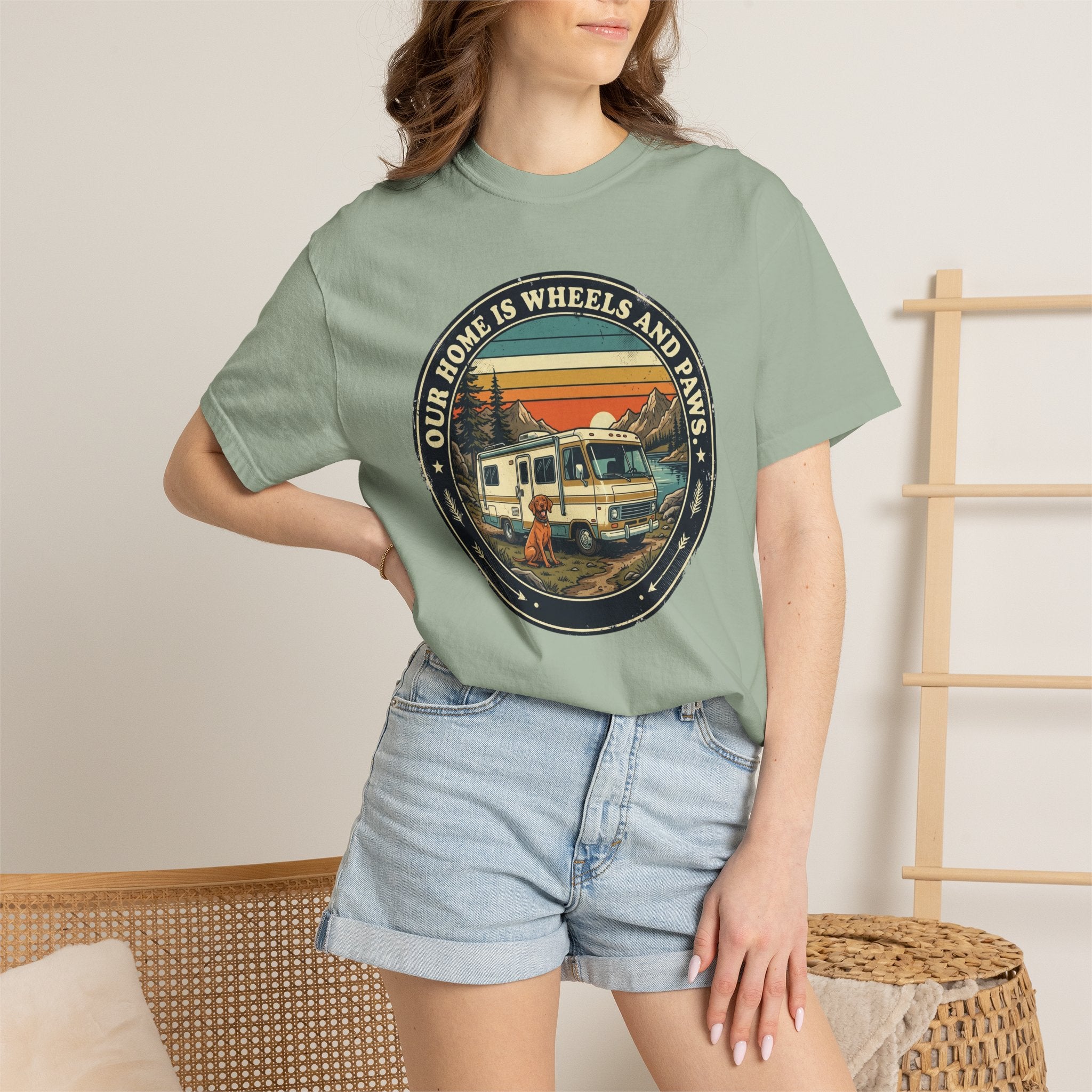 Our Home Is Wheels And Paws - T-Shirt