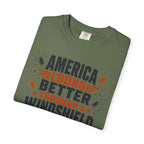 America Looks Better Through A Windshield - T-Shirt