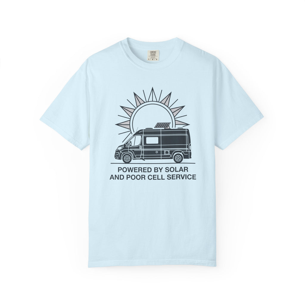 Powered By Solar And Poor Cell Service - T-Shirt