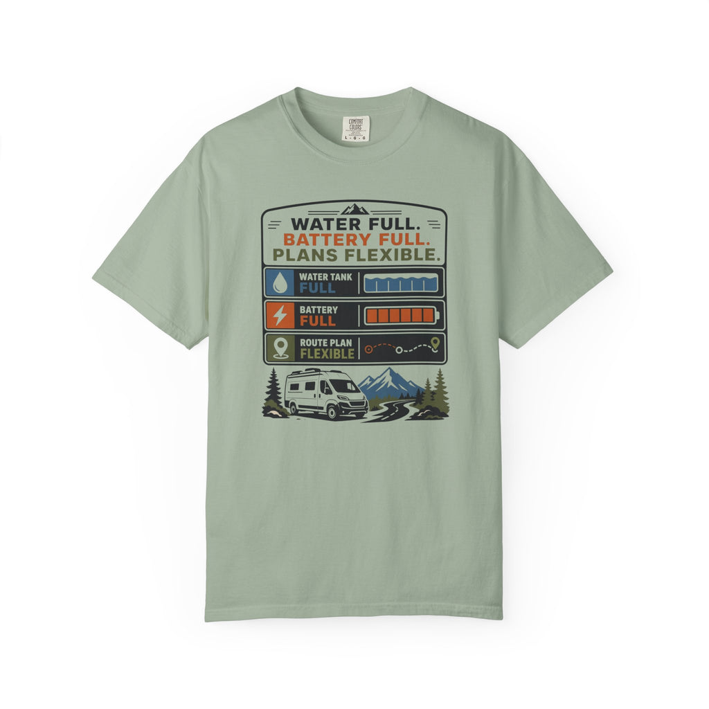 Water Full Battery Full Plans Flexible - T-Shirt