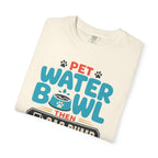 Pet Water Bowl Then Gas Pump - T-Shirt