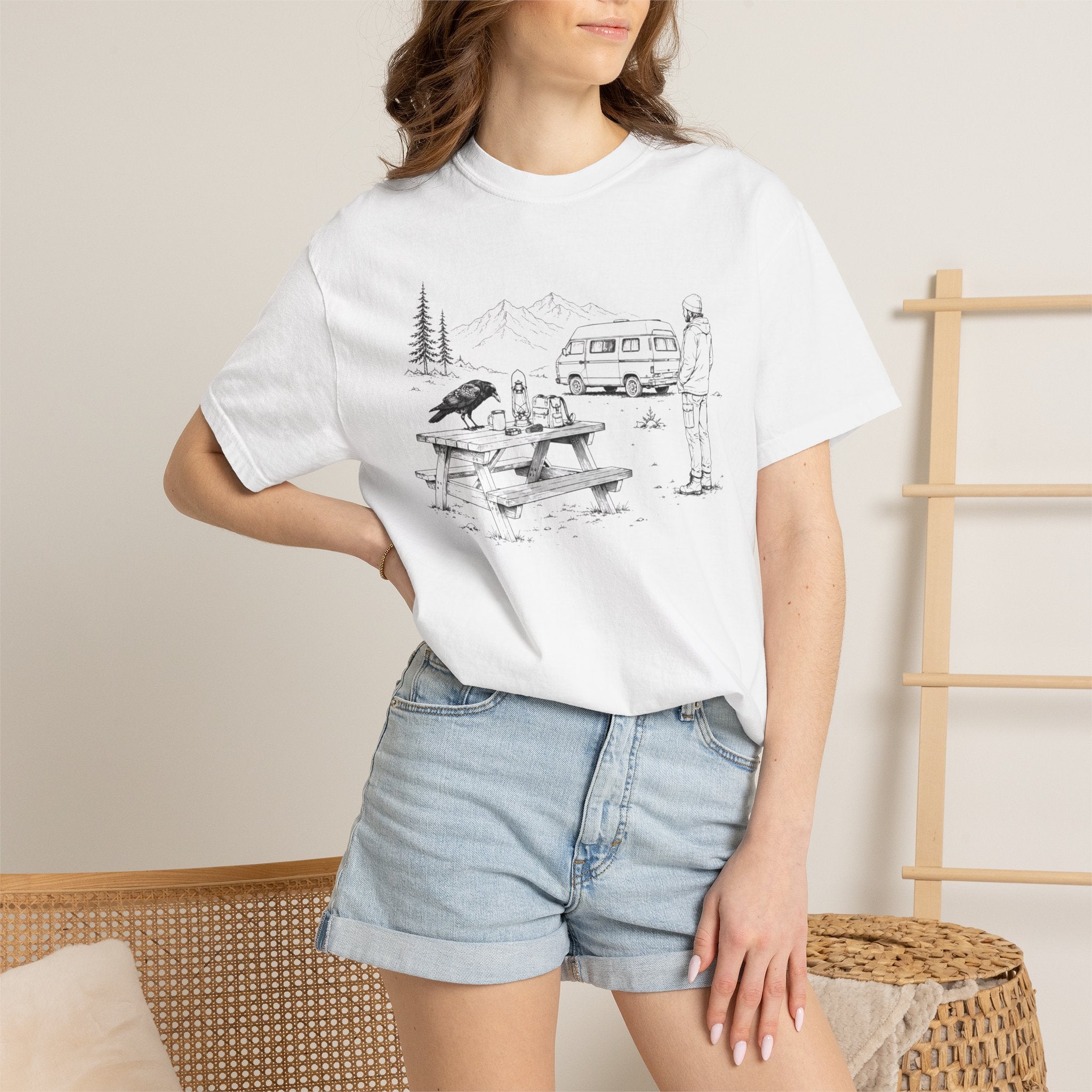 Camp Coffee Raven - T-Shirt