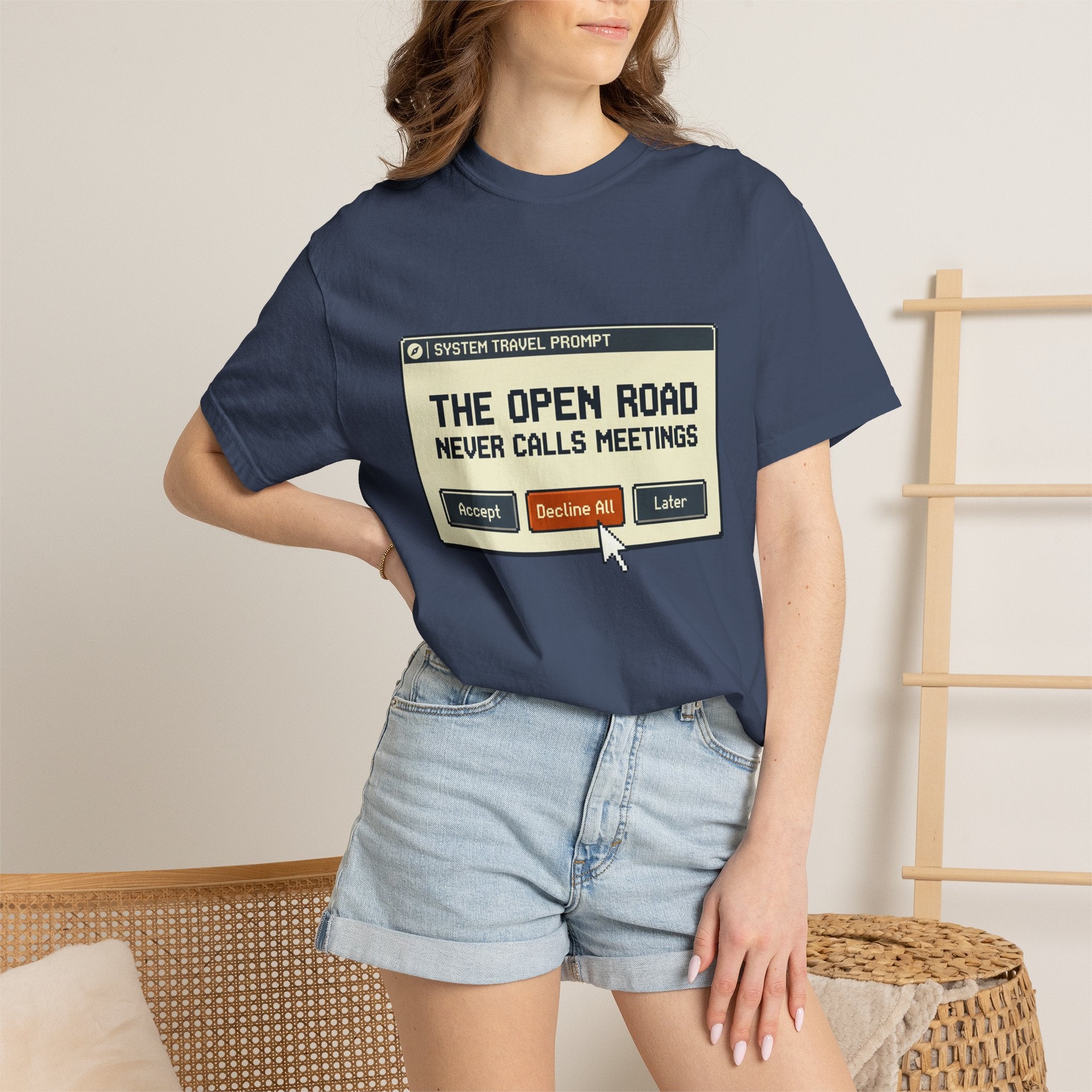 The Open Road Never Calls Meetings - T-Shirt