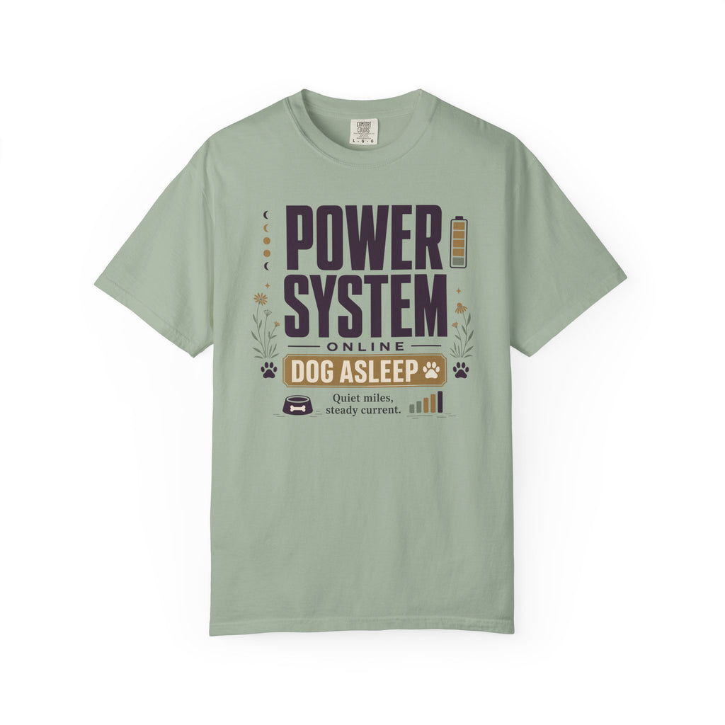 Power System Online Dog Asleep - T-Shirt