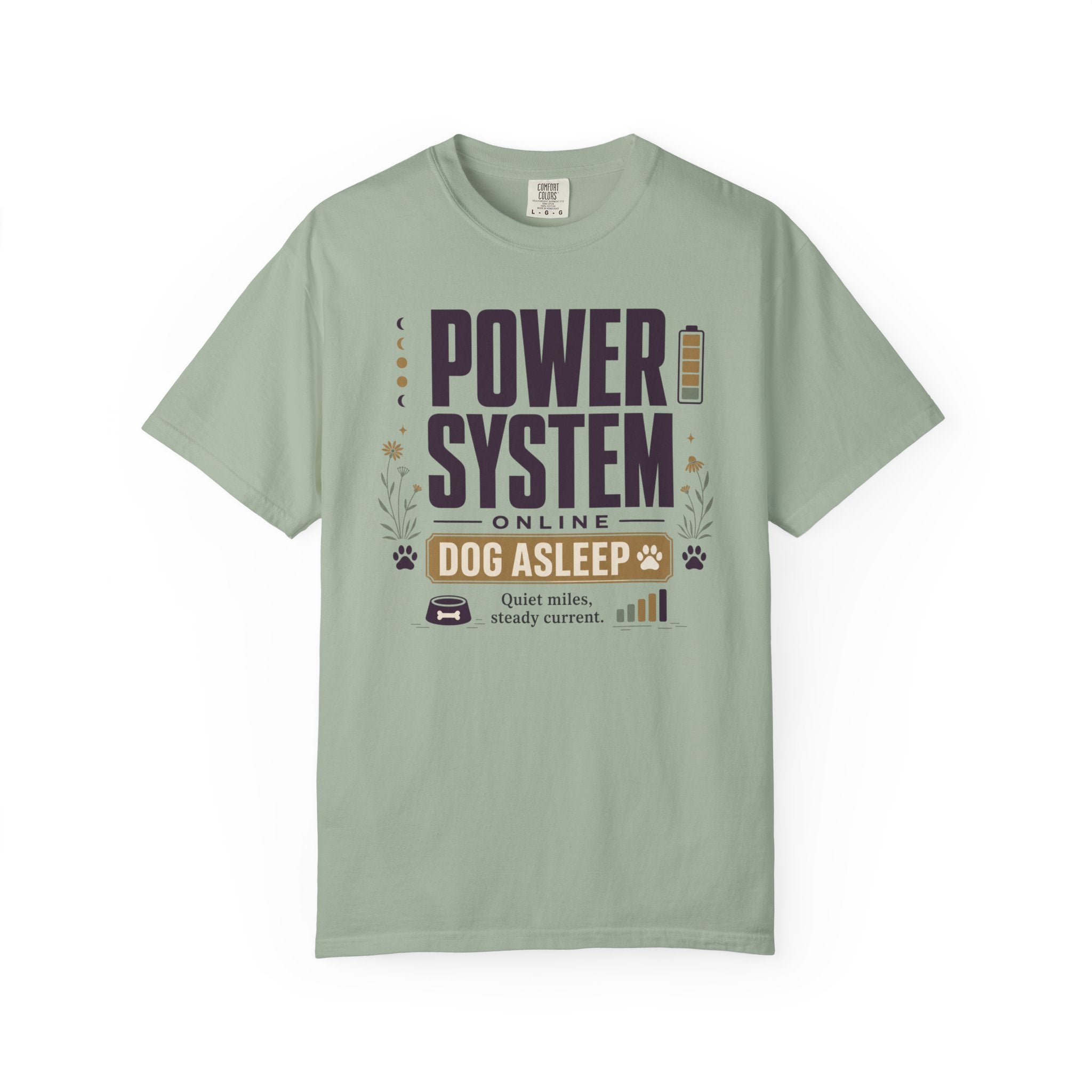 Power System Online Dog Asleep - T-Shirt
