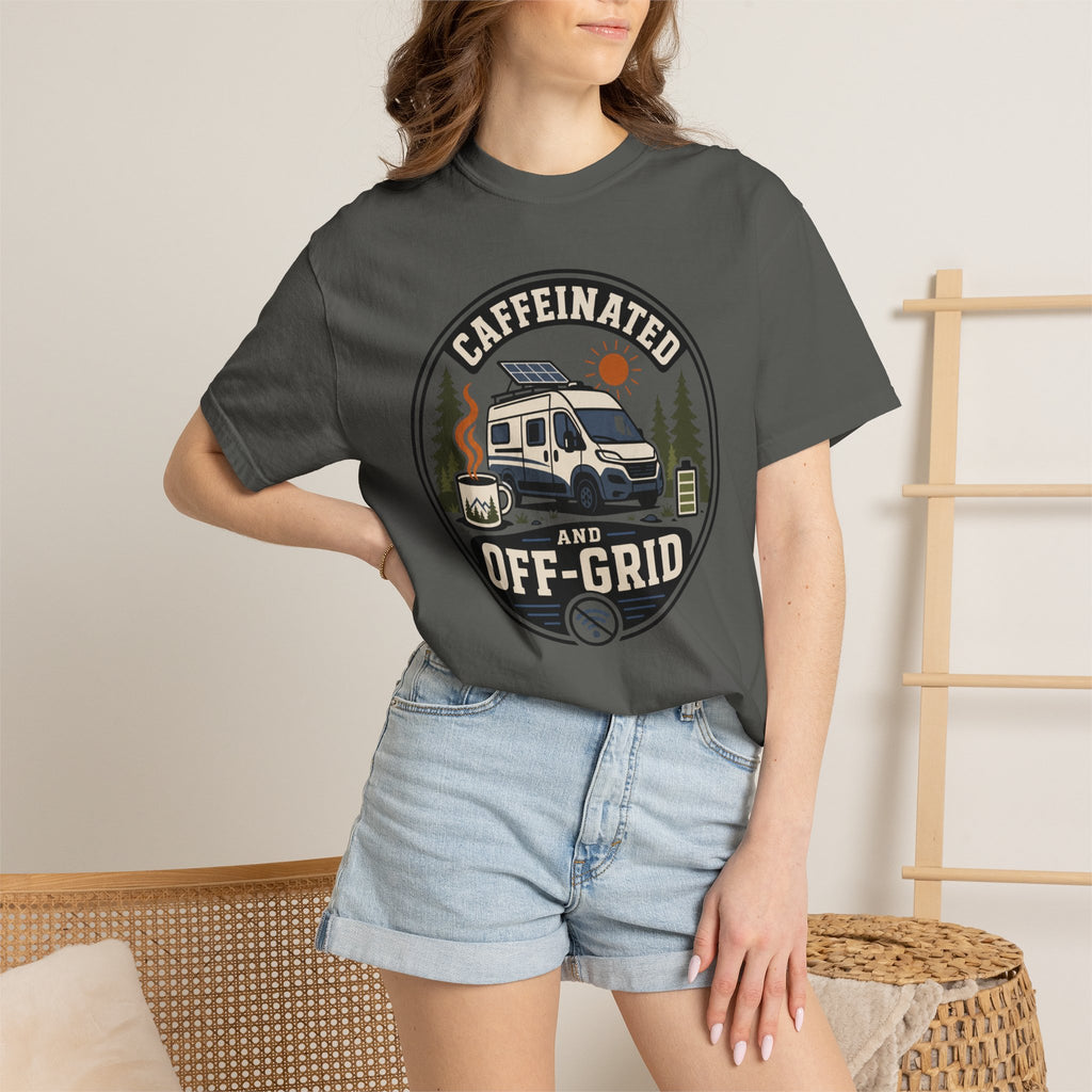 Caffeinated And Off Grid - T-Shirt