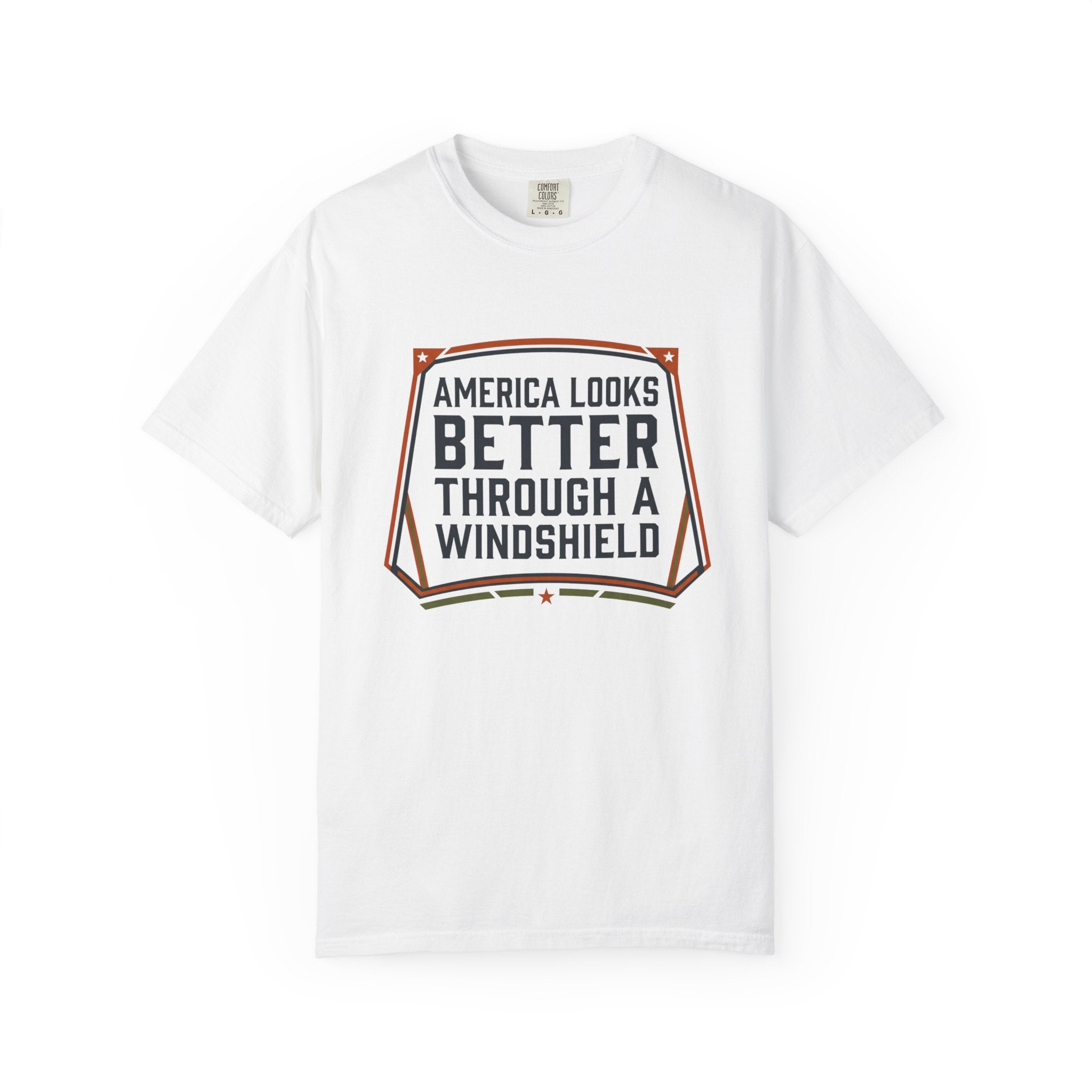 America Looks Better Through A Windshield - T-Shirt