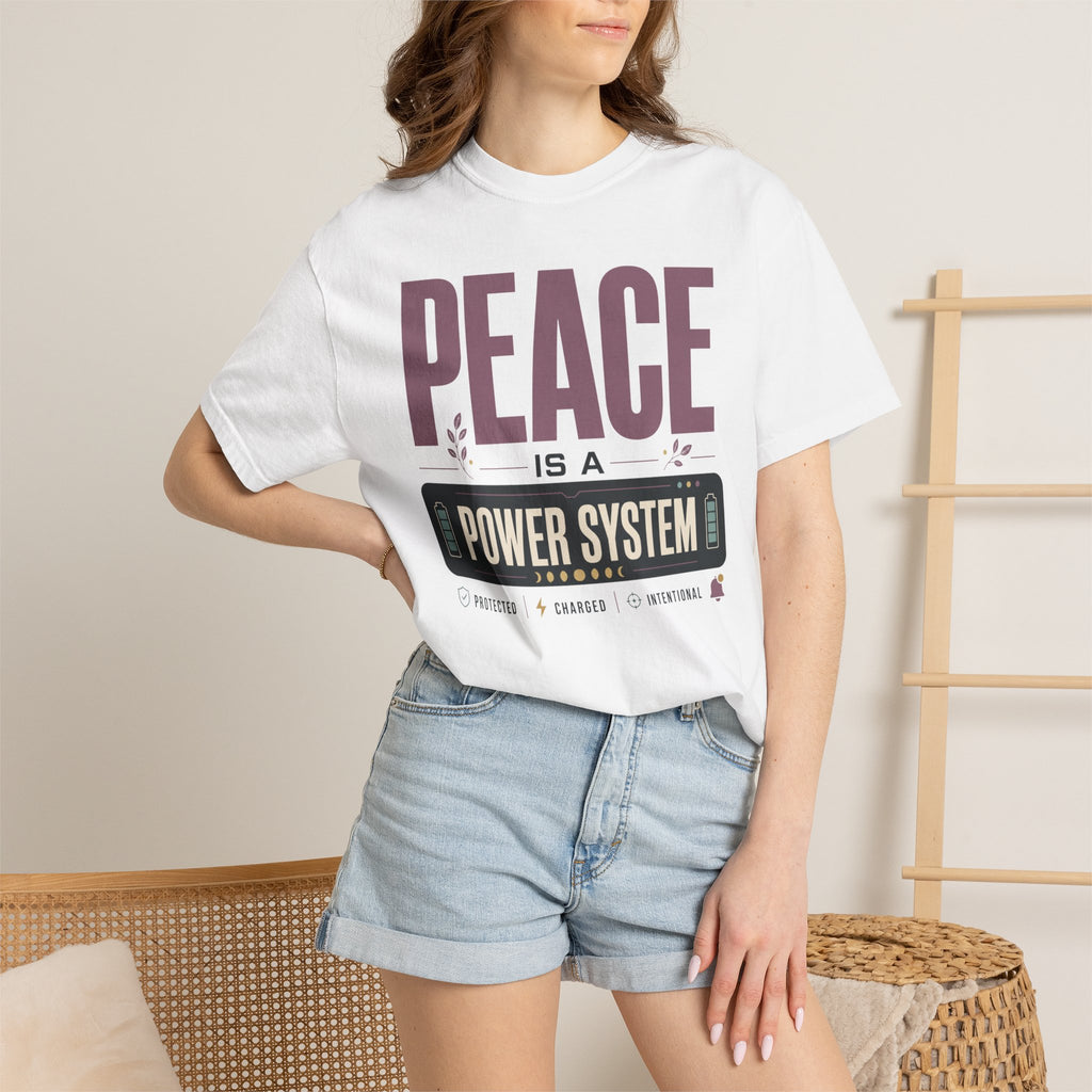 Peace Is A Power System - T-Shirt