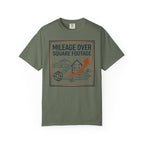 Mileage Over Square Footage - T-Shirt