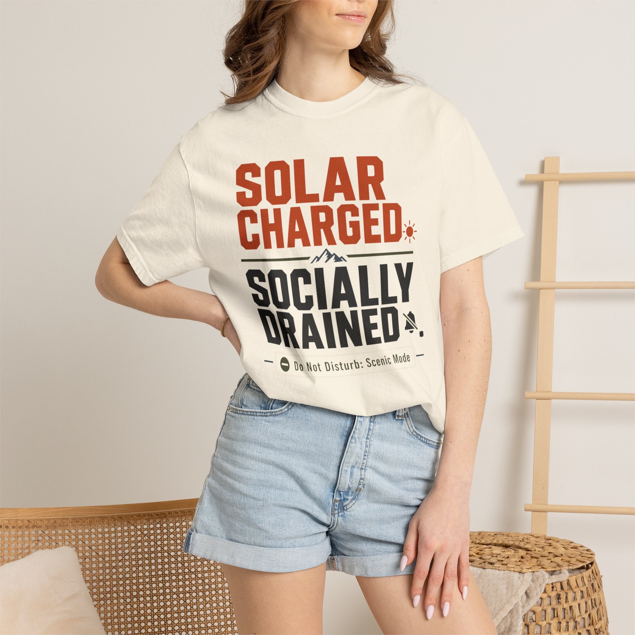 Solar Charged Socially Drained - T-Shirt