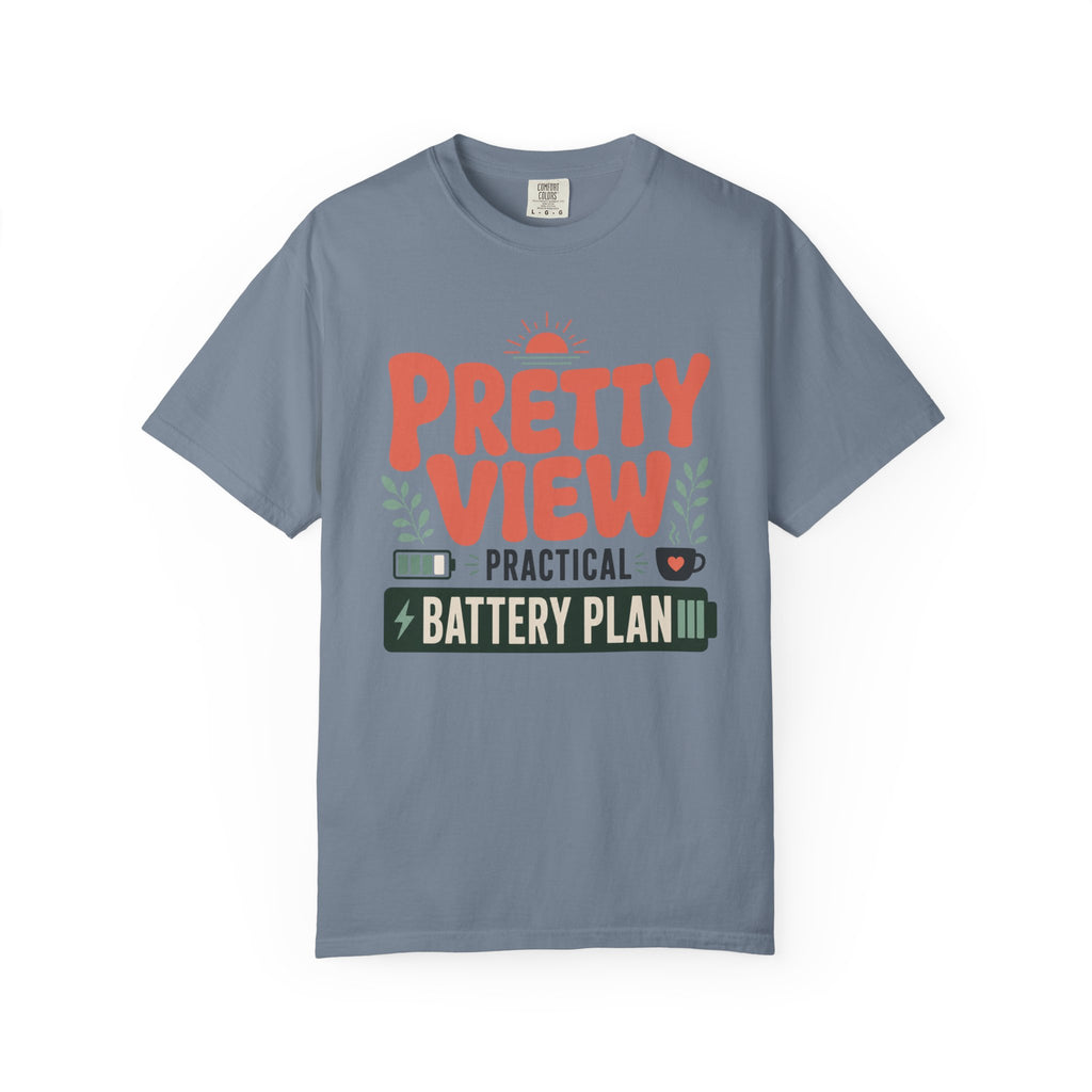 Pretty View Practical Battery Plan - T-Shirt