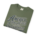 America Looks Better Through A Windshield - T-Shirt