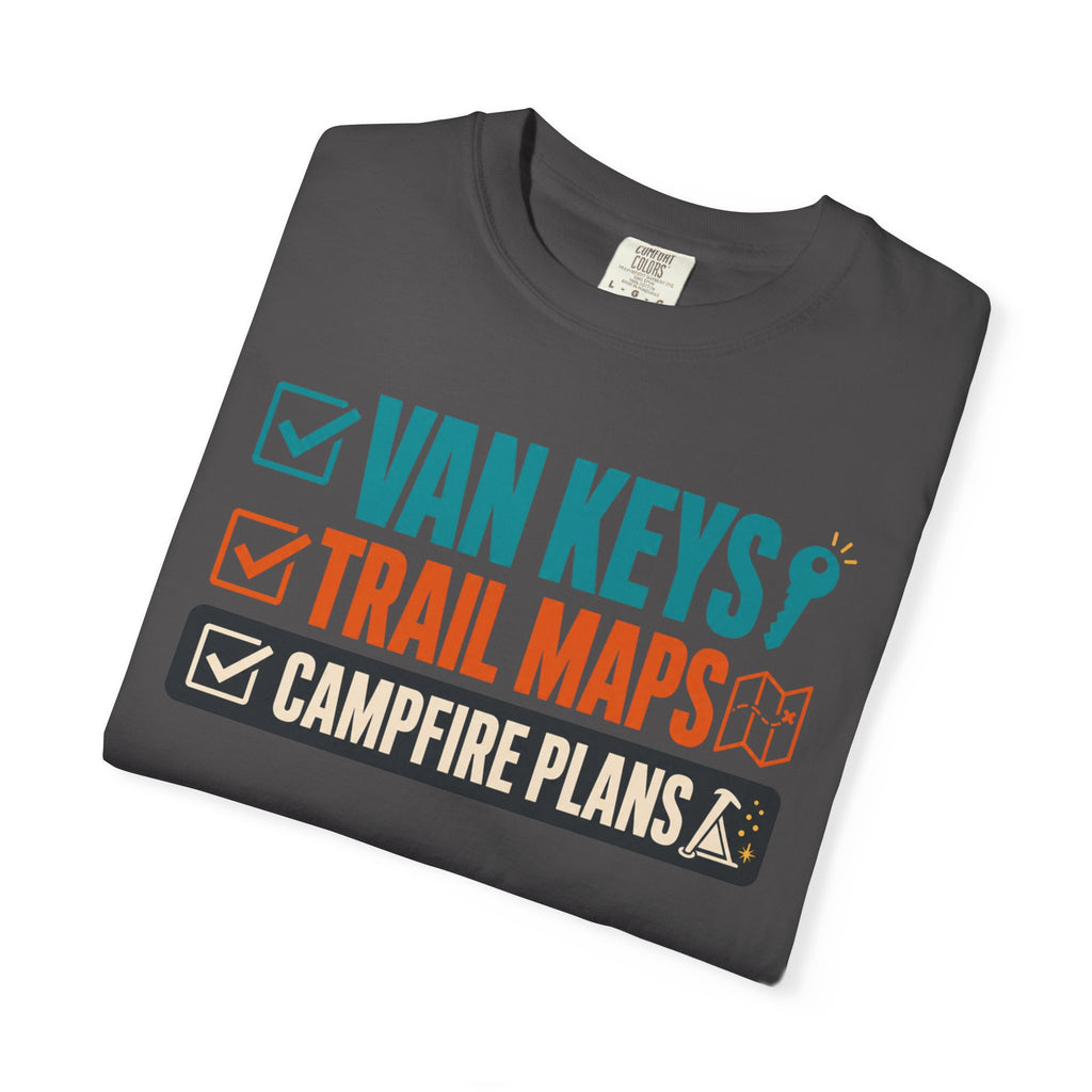 Van Keys Trail Maps Campfire Plans - T-Shirt