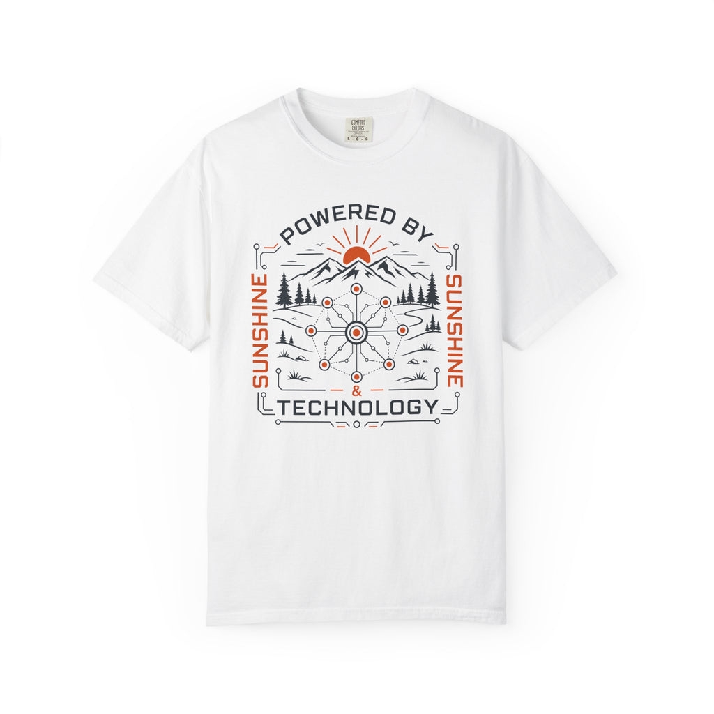 Powered By Sunshine And Technology - T-Shirt