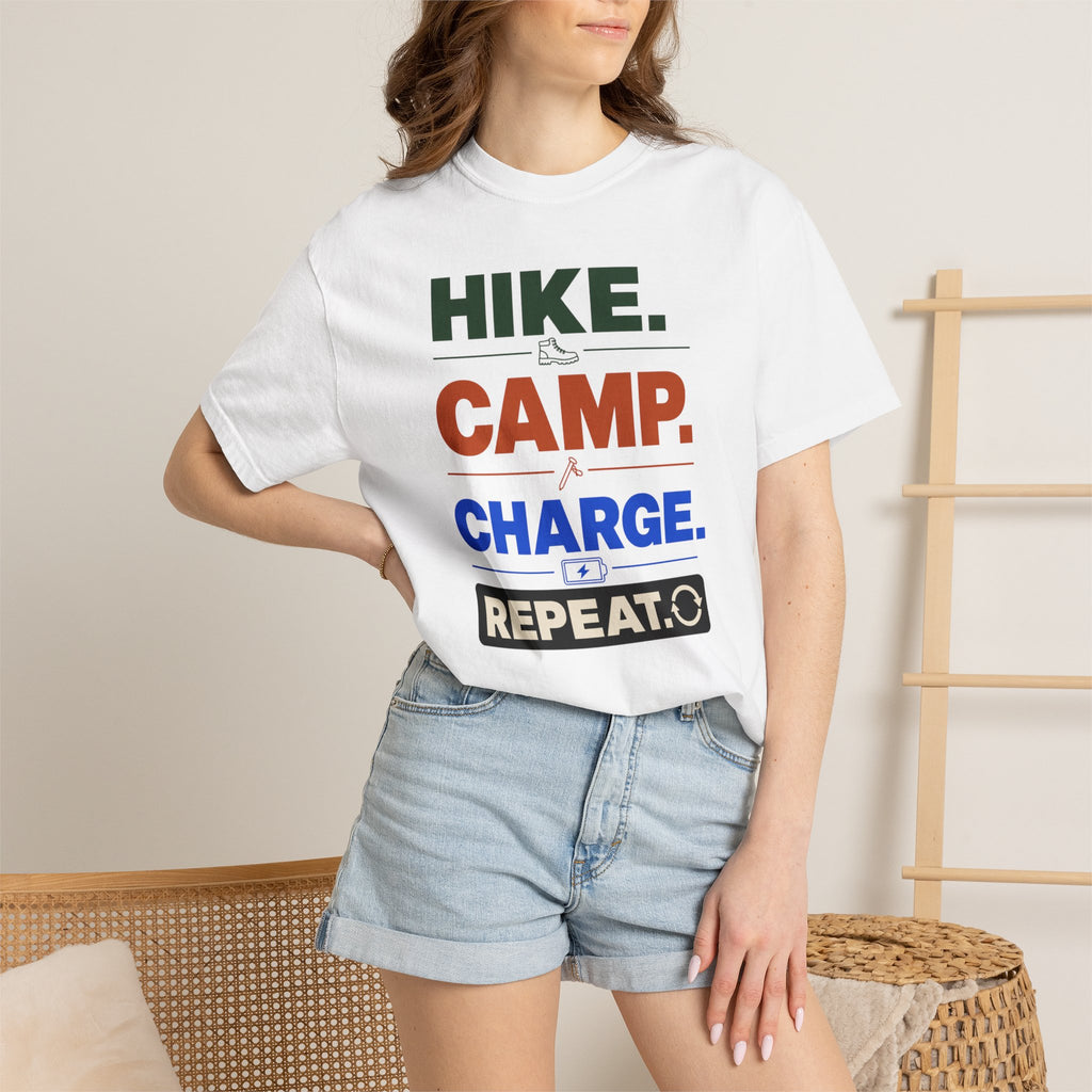Hike Camp Charge Repeat - T-Shirt