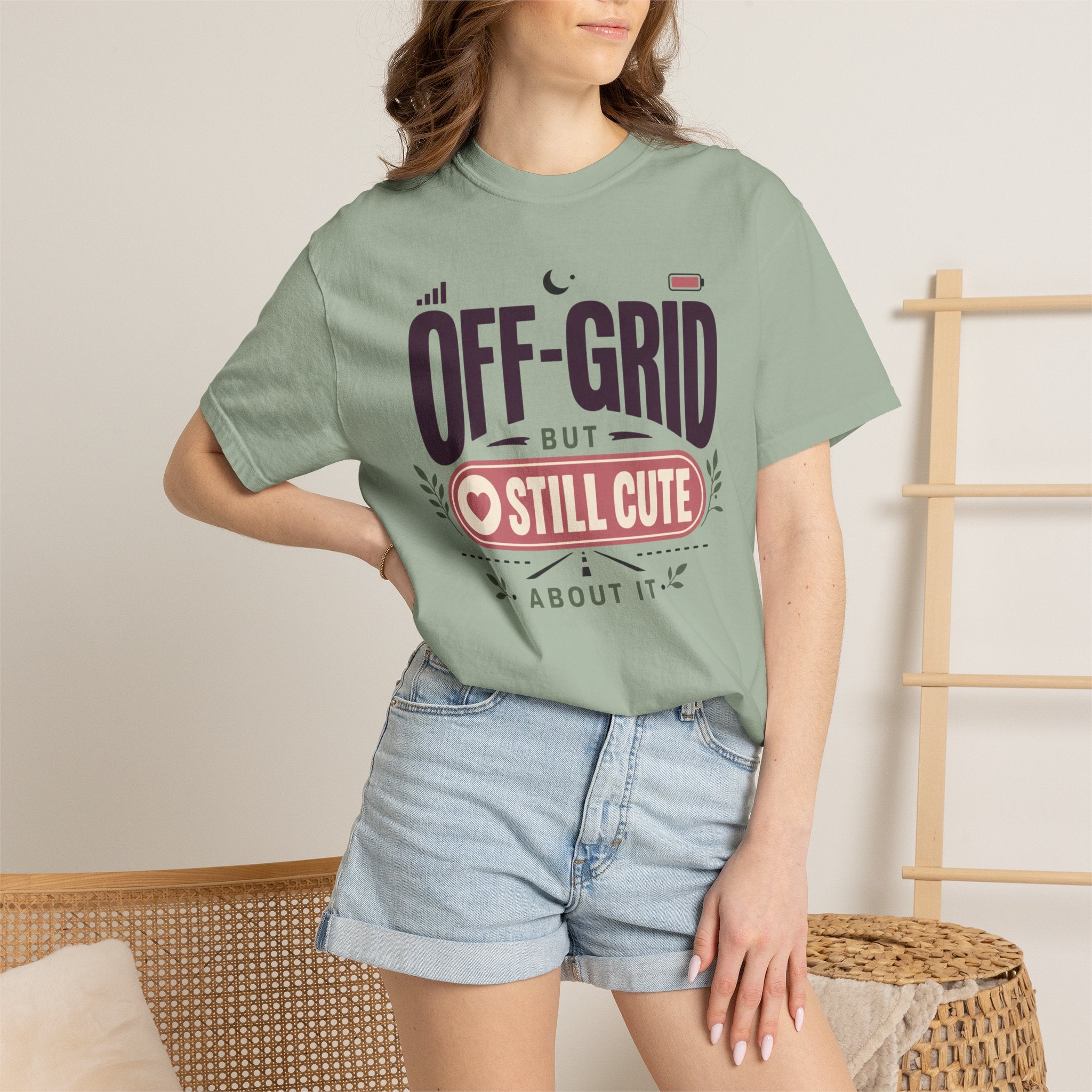 Off Grid But Still Cute About It - T-Shirt