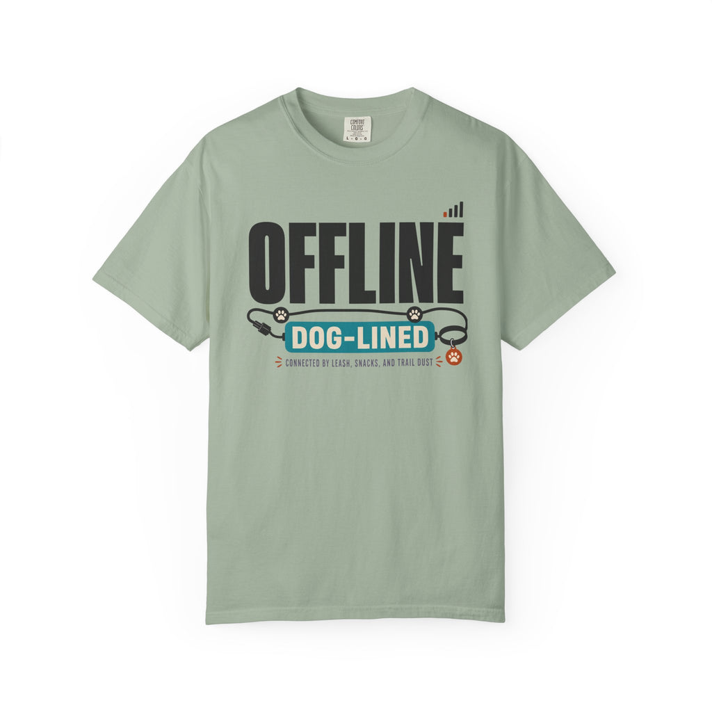 Offline But Dog Lined - T-Shirt