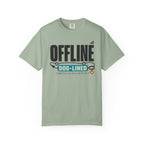 Offline But Dog Lined - T-Shirt