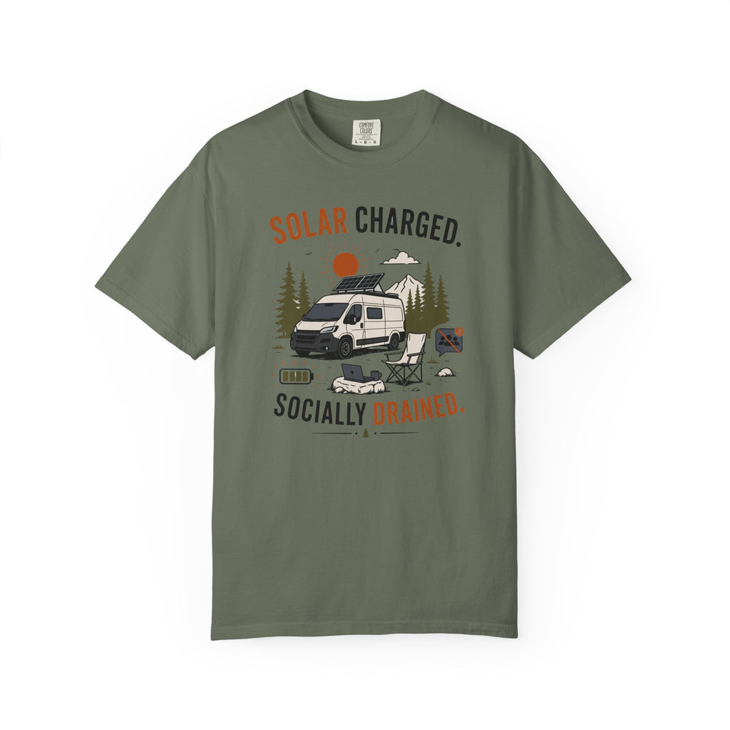 Solar Charged Socially Drained - T-Shirt