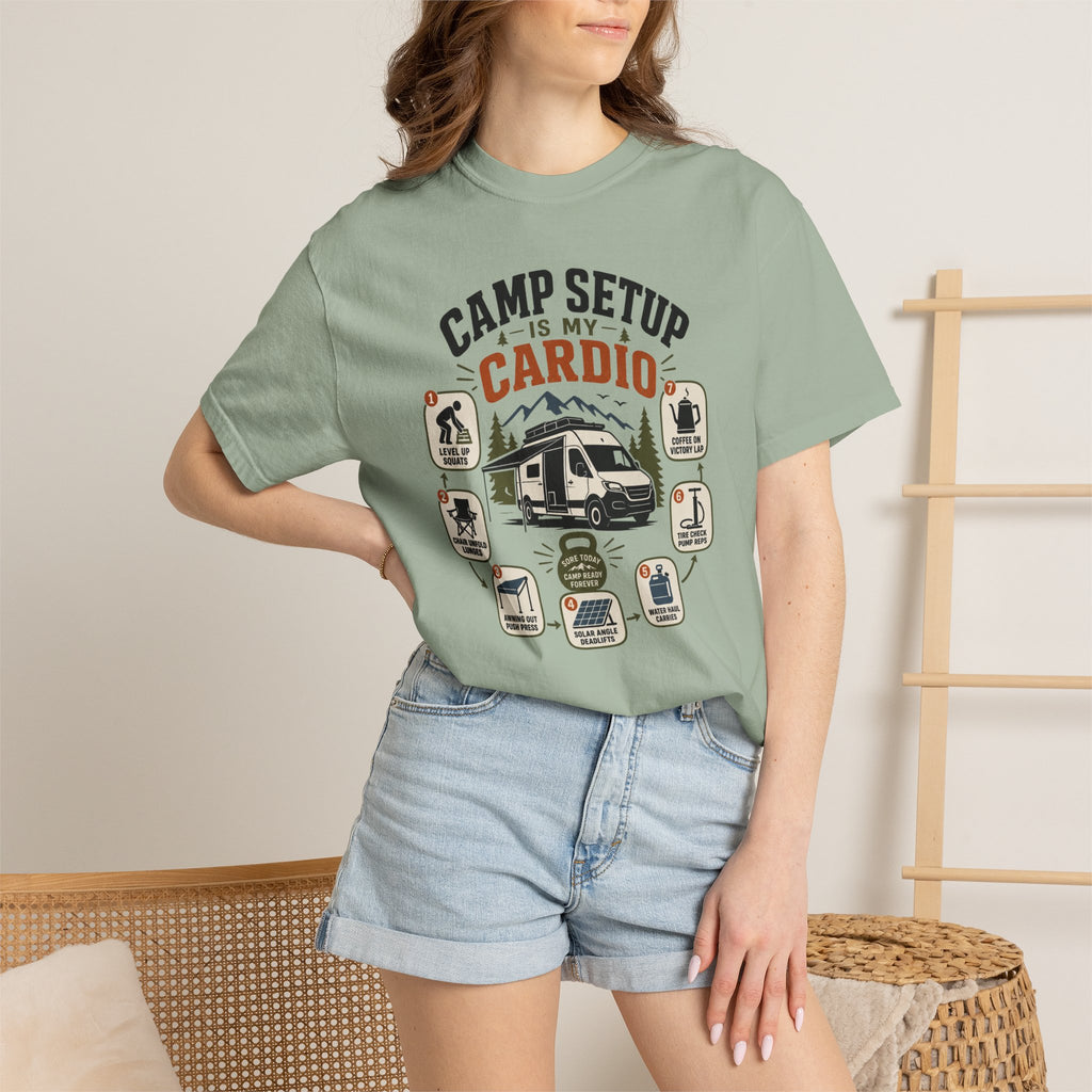 Camp Setup Is My Cardio - T-Shirt