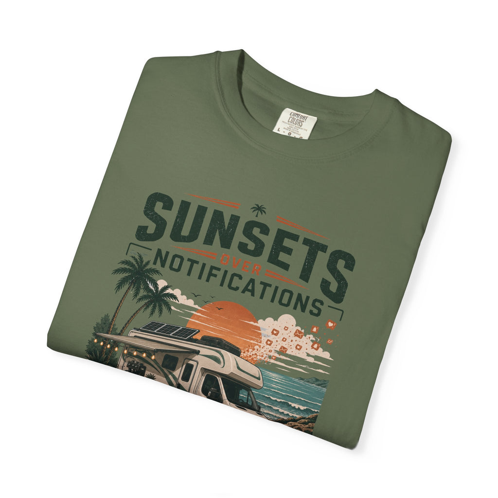 Sunsets Over Notifications - T-Shirt
