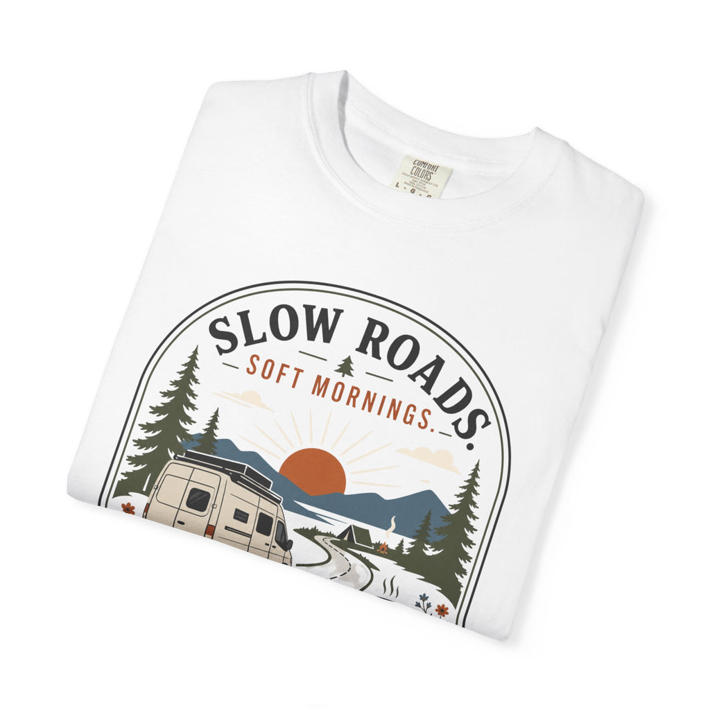 Slow Roads Soft Mornings - T-Shirt