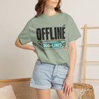 Offline But Dog Lined - T-Shirt