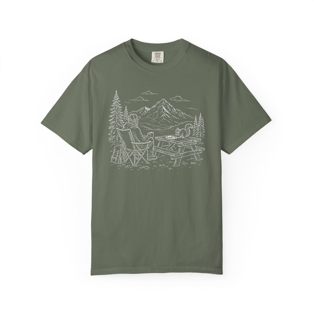 Breakfast Negotiations Favor The Squirrel - T-Shirt