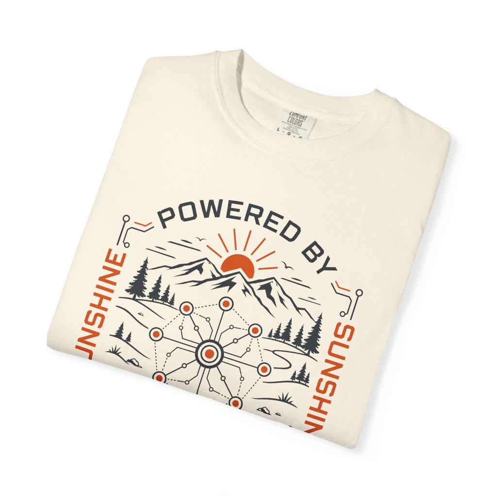 Powered By Sunshine And Technology - T-Shirt