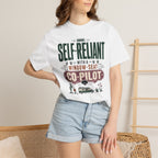 Self Reliant With A Window Seat Co Pilot - T-Shirt