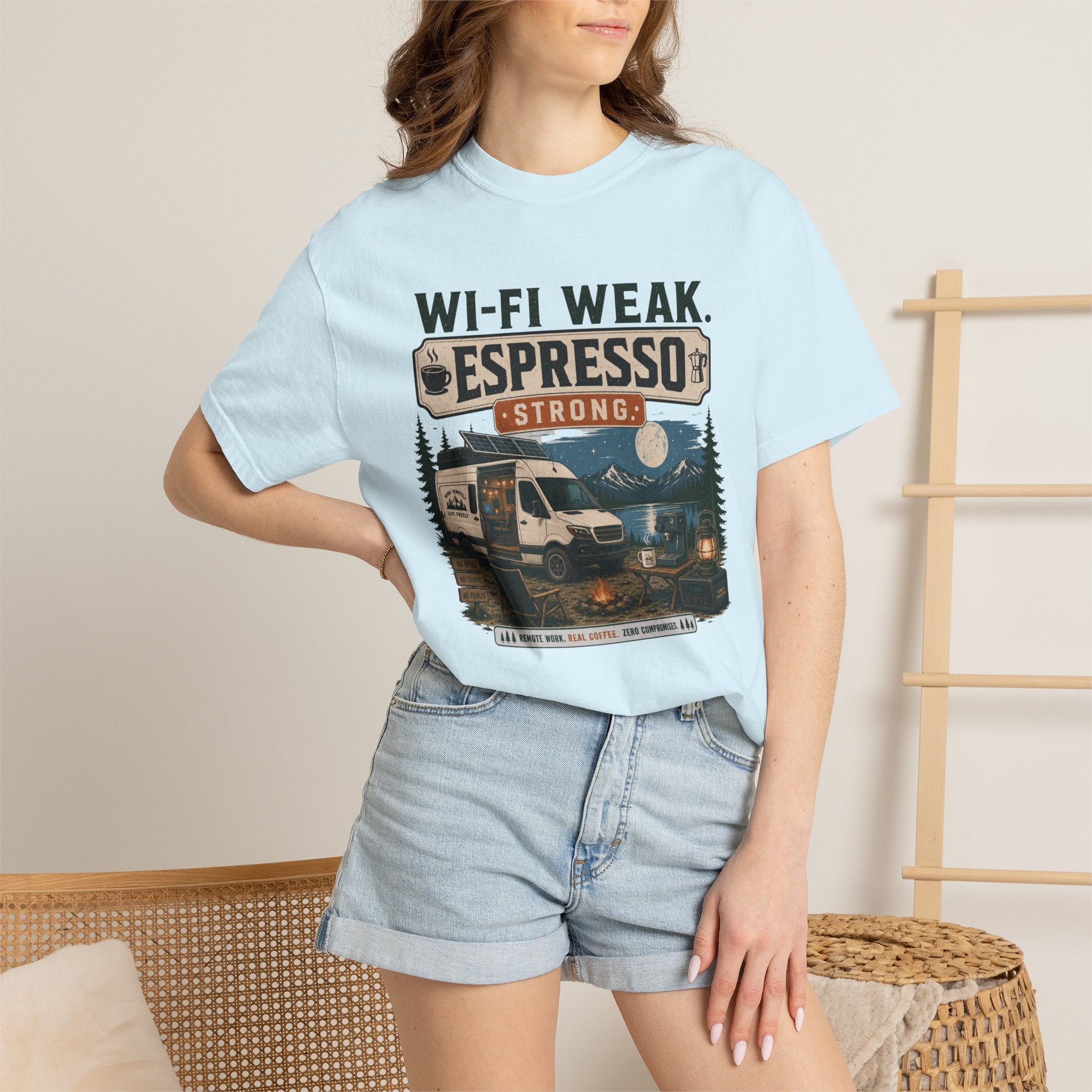 Wi-Fi Weak Espresso Strong - T-Shirt